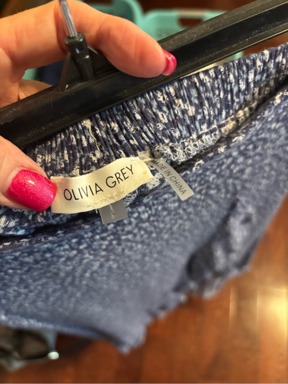 Olivia Grey Women's Blue High-Low Skirt